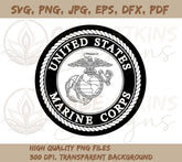 USMC Logo SVG Cut File | SVG, PNG, EPS, DFX, JPG, PDF, WEBP File | Eag | SVG, PNG, EPS, DFX, JPG, PDF, WEBP File